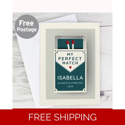 Personalised The Perfect Match Card Personalised The Perfect Match Card